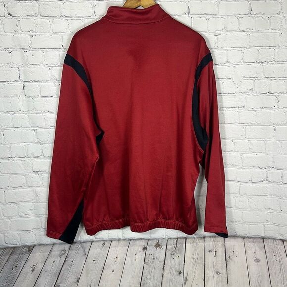 NIKE Golf Tour Performance Therma Fit Quarter Zip Red Shirt size XL PB Dye Golf - Picture 6 of 12